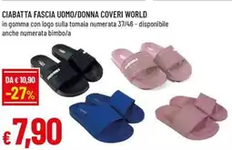 Famila Ciabatta fascia uomo/donna coveri world offerta