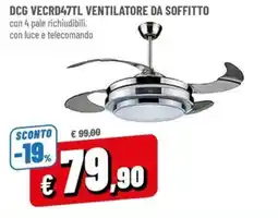 Famila DCG VECRD47TL ventilatore da soffitto offerta