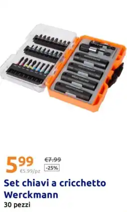 Action Set chiavi a cricchetto Werckmann offerta