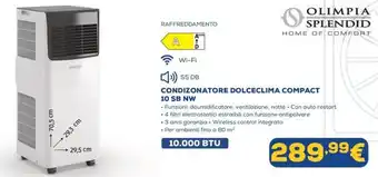 OLIMPIA SPLENDID CONDIZONATORE DOLCECLIMA COMPACT 10 SB NW