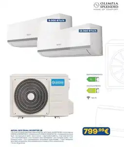 Euronics OLIMPIA SPLENDID ARYAL S2 E DUAL INVERTER 18 offerta