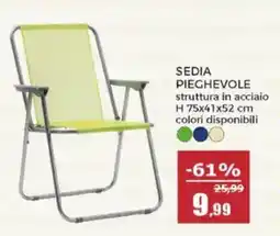 Happy Casa Sedia pieghevole offerta