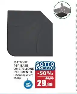 Happy Casa Mattone per base ombrellone in cemento offerta