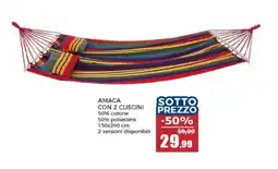 Happy Casa Amaca con 2 cuscini offerta