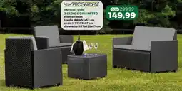 Happy Casa Ltt progarden tavolo con 2 sedie e divanetto offerta