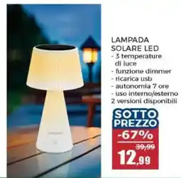 Happy Casa Lampada solare LED offerta