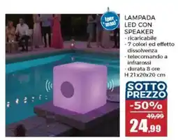 Happy Casa Lampada LED con speaker offerta