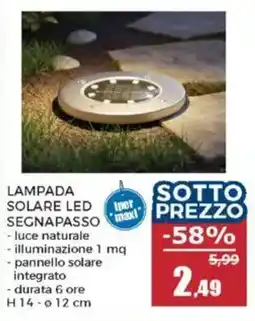 Happy Casa Lampada solare LED offerta