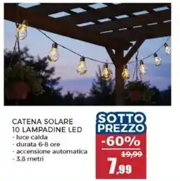 Happy Casa Catena solare 10 lampadine LED offerta