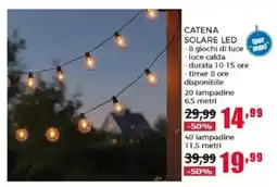 Happy Casa Catena solare LED offerta