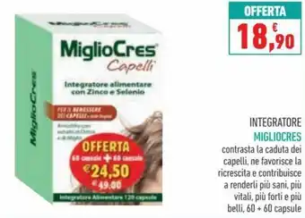 Spazio Conad Migliocres Integratore 60+60 capsule offerta