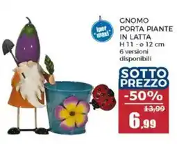Happy Casa Gnomo porta piante in latta offerta