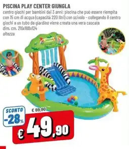 Famila Piscina play center giungla offerta