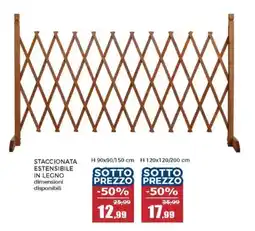 Happy Casa Staccionata estensibile in legno offerta