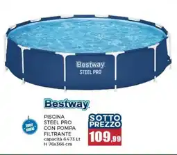 Happy Casa Bestway piscina steel pro con pompa filtrante offerta