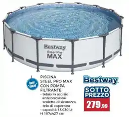 Happy Casa Bestway piscina steel pro max con pompa filtrante offerta
