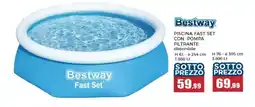 Happy Casa Bestway piscina fast set con pompa filtrante offerta