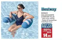 Happy Casa Bestway sdraio galleggiante comfort plus offerta