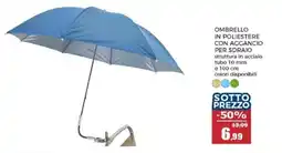 Happy Casa Ombrello in poliestere con aggancio per sdraio offerta