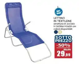 Happy Casa Lettino in textilene offerta