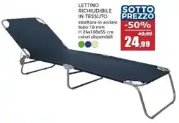 Happy Casa Lettino richiudibile in tessuto offerta