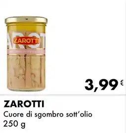 Iper Tosano ZAROTTI Cuore di sgombro sott'olio offerta