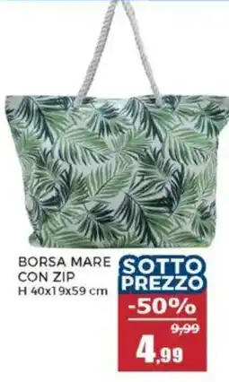 Happy Casa Borsa mare con zip offerta