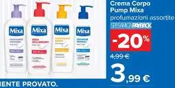 Carrefour Crema Corpo Pump Mixa offerta