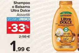 Carrefour Shampoo o Balsamo Ultra Dolce offerta