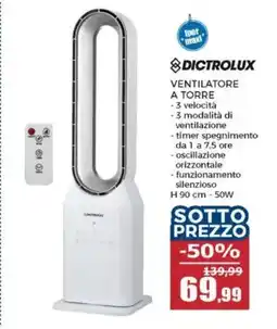 Happy Casa Dictrolux ventilatore a torre offerta