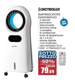 Happy Casa Dictrolux raffrescatore evaporativo offerta