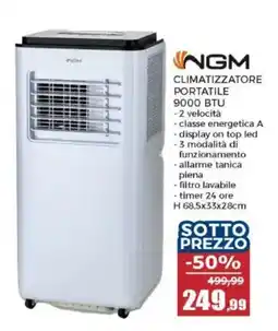 Happy Casa NGM climatizzatore portatile 9000 BTU offerta