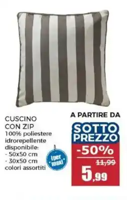 Happy Casa Cuscino con zip offerta