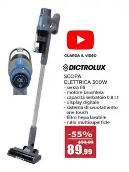 Happy Casa Dictrolux scopa elettrica 300W offerta