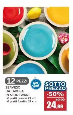 Happy Casa Servizio da tavola in stoneware offerta