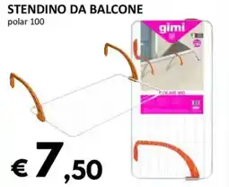 Milano Home Stendino da balcone polar 100 offerta