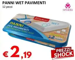 Milano Home Setablu panni wet pavimenti offerta