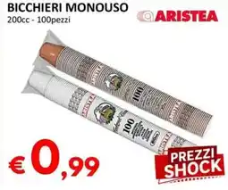 Milano Home Aristea bicchieri monouso offerta