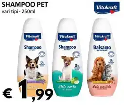Milano Home Vitakraft shampoo pet offerta