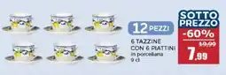 Happy Casa 6 tazzine con 6 piattini offerta