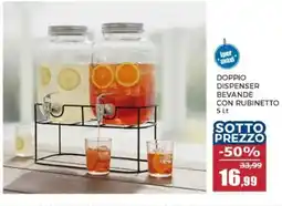 Happy Casa Doppio dispenser bevande con rubinetto offerta