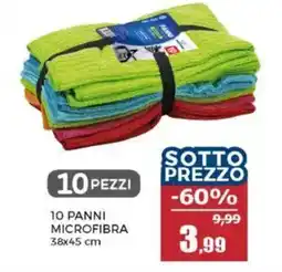 Happy Casa 10 panni microfibra 38x45 cm offerta