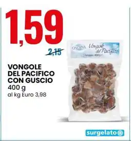 Eurospin VONGOLE DEL PACIFICO CON GUSCIO offerta