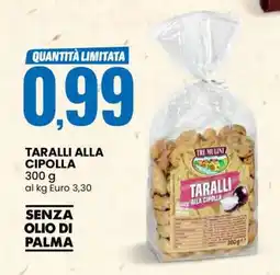 Eurospin TARALLI ALLA CIPOLLA offerta
