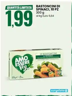 Eurospin BASTONCINI DI SPINACI, 10 PZ offerta