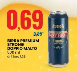 Eurospin BIRRA PREMIUM STRONG DOPPIO MALTO offerta