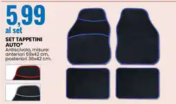 Eurospin SET TAPPETINI AUTO offerta