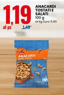 Eurospin Anacardi tostati e salati offerta