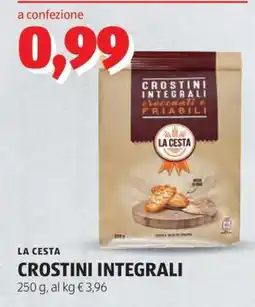 ALDI LA CESTA CROSTINI INTEGRALI offerta