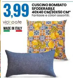Eurospin CUSCINO BOMBATO SFODERABILE offerta